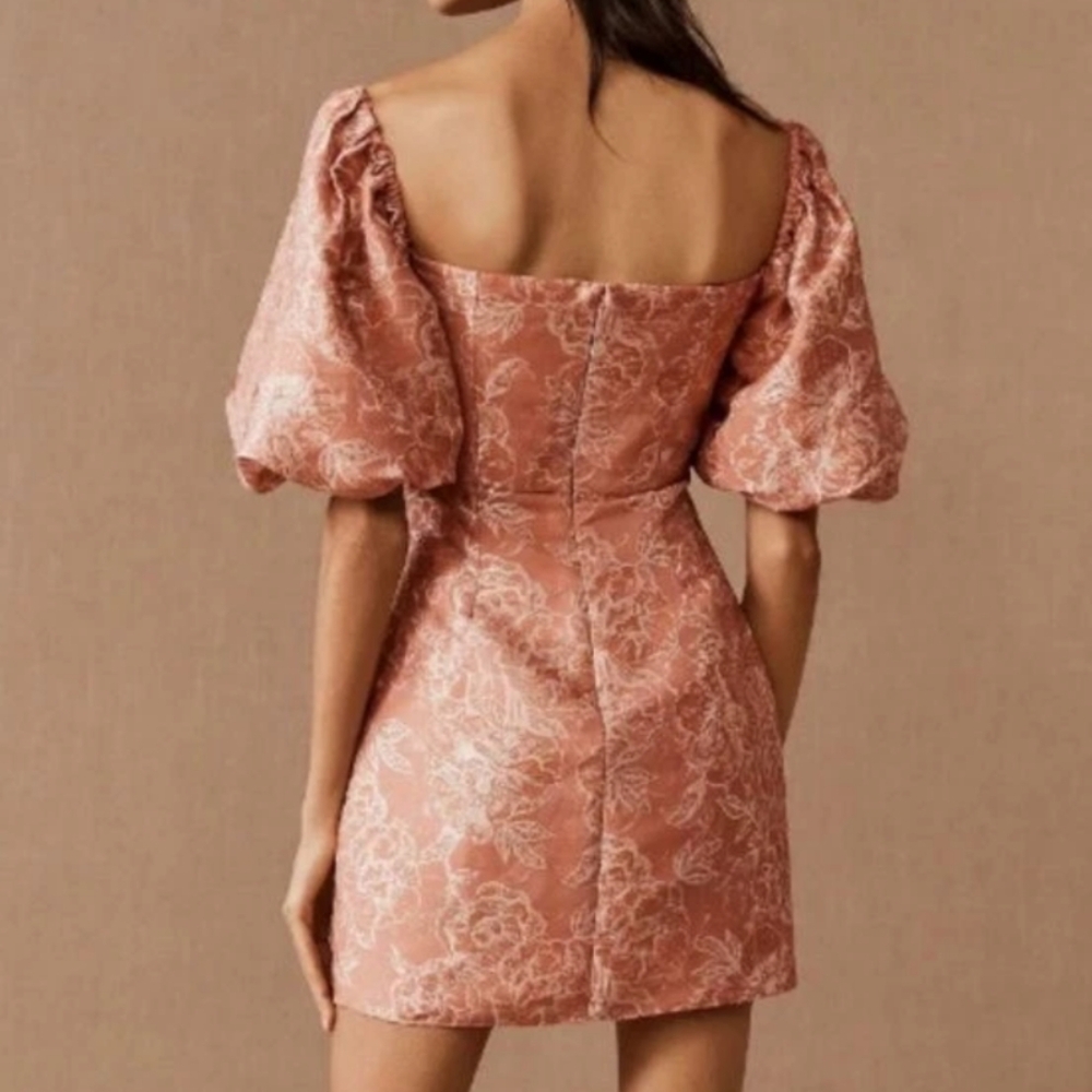 Sachin + Babi Kendal Puff Sleeve Dress In Rose - Picture 3 of 5